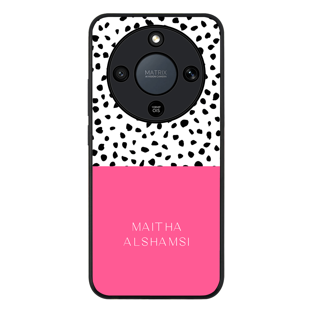 Personalized Text Colorful Spotted Dotted, Phone Case - Honor