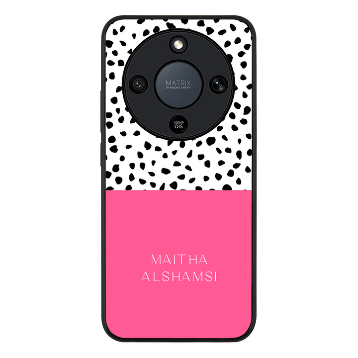 Personalized Text Colorful Spotted Dotted, Phone Case - Honor