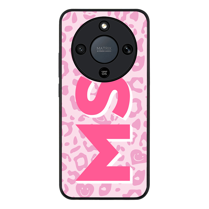 Custom Monogram Initial 3D Shadow Text Seamless Pattern, Phone Case - Honor