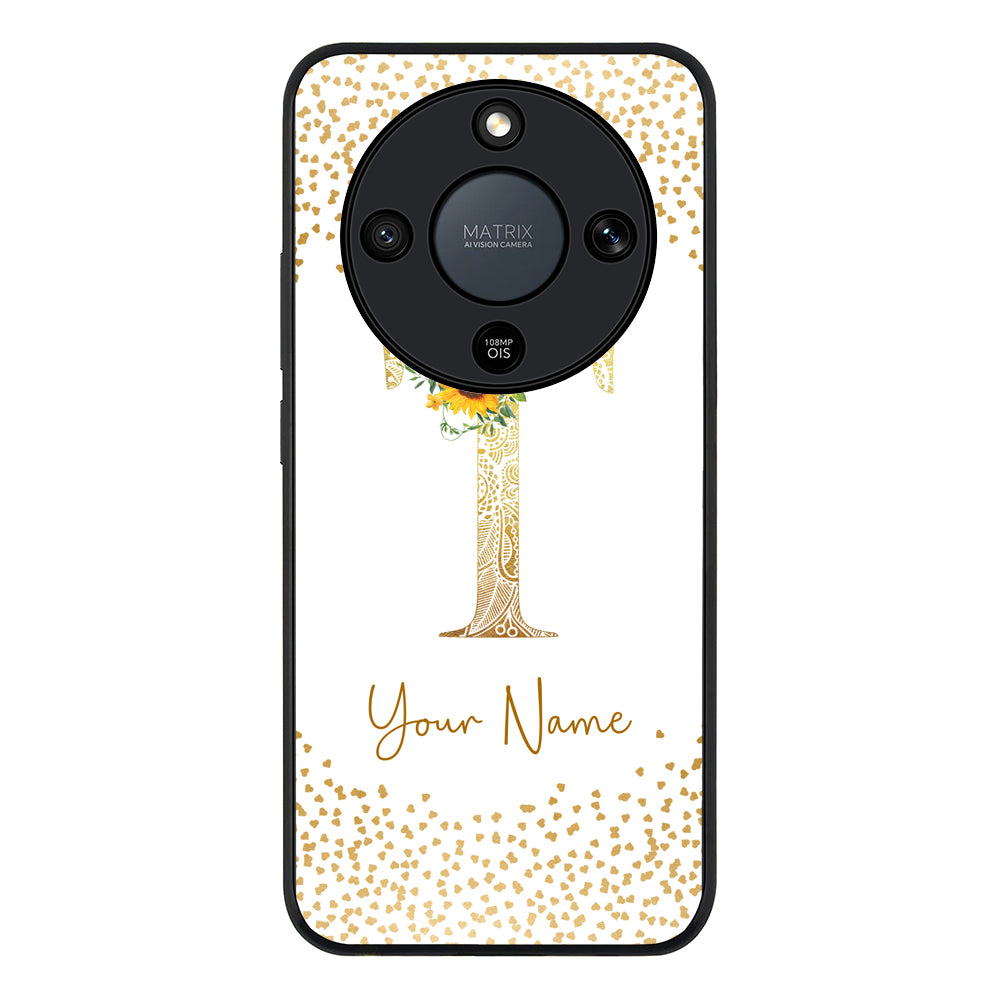 Floral Mandala Initial Phone Case - Honor
