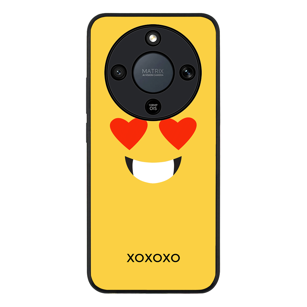 Custom Text Emojis Emoticons Face, Phone Case - Honor