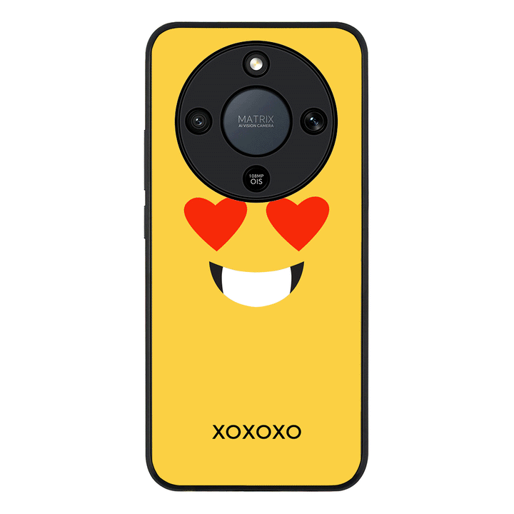 Custom Text Emojis Emoticons Face, Phone Case - Honor