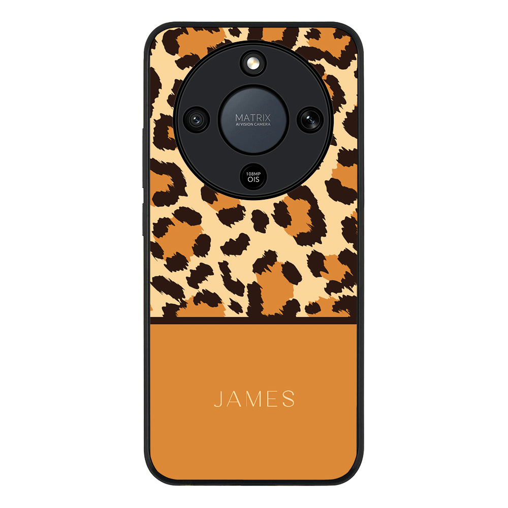 Personalized Text Animal Skin Pattern, Phone Case - Honor
