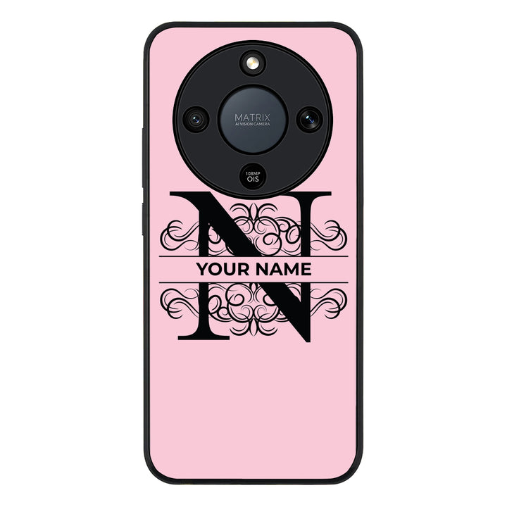Split Floral Initial Phone Case - Honor
