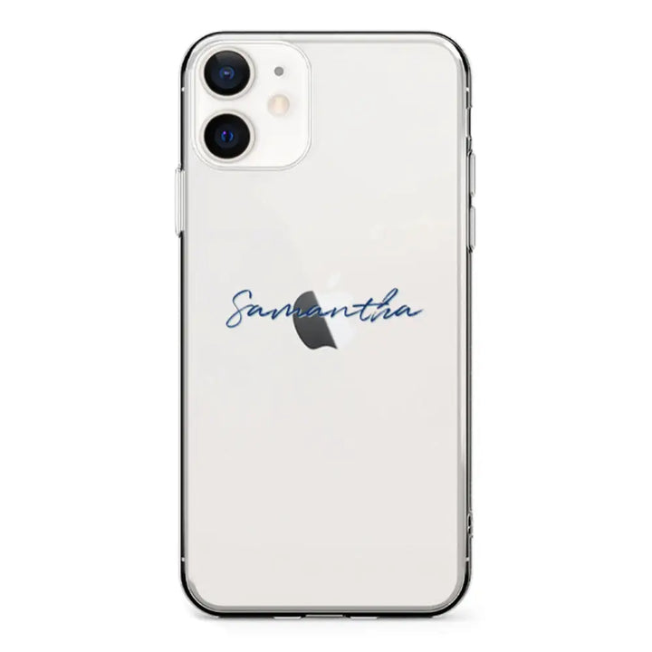 Apple iPhone 12 Mini / Clear Classic Custom Text, My Name Phone Case - Stylizedd.com