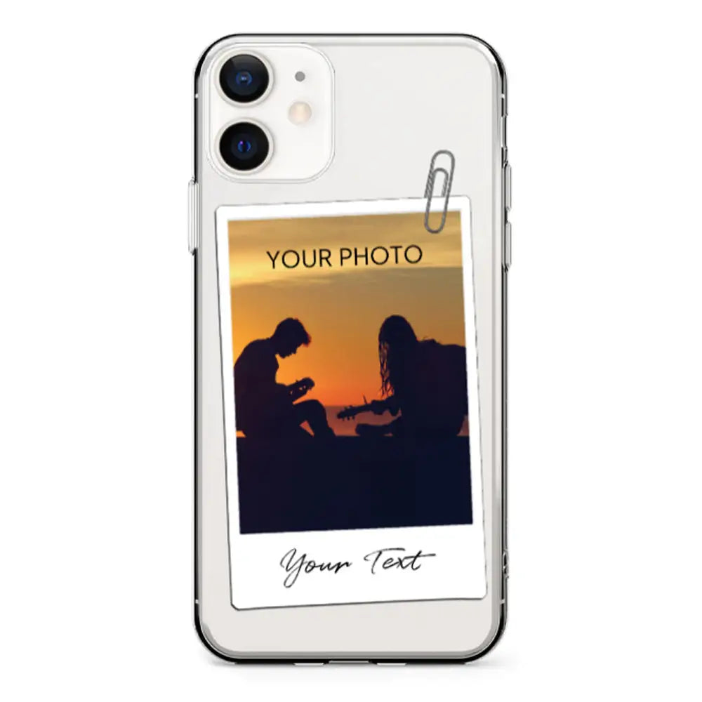 Apple iPhone 12 Mini / Clear Classic Polaroid Photo Phone Case - Stylizedd.com