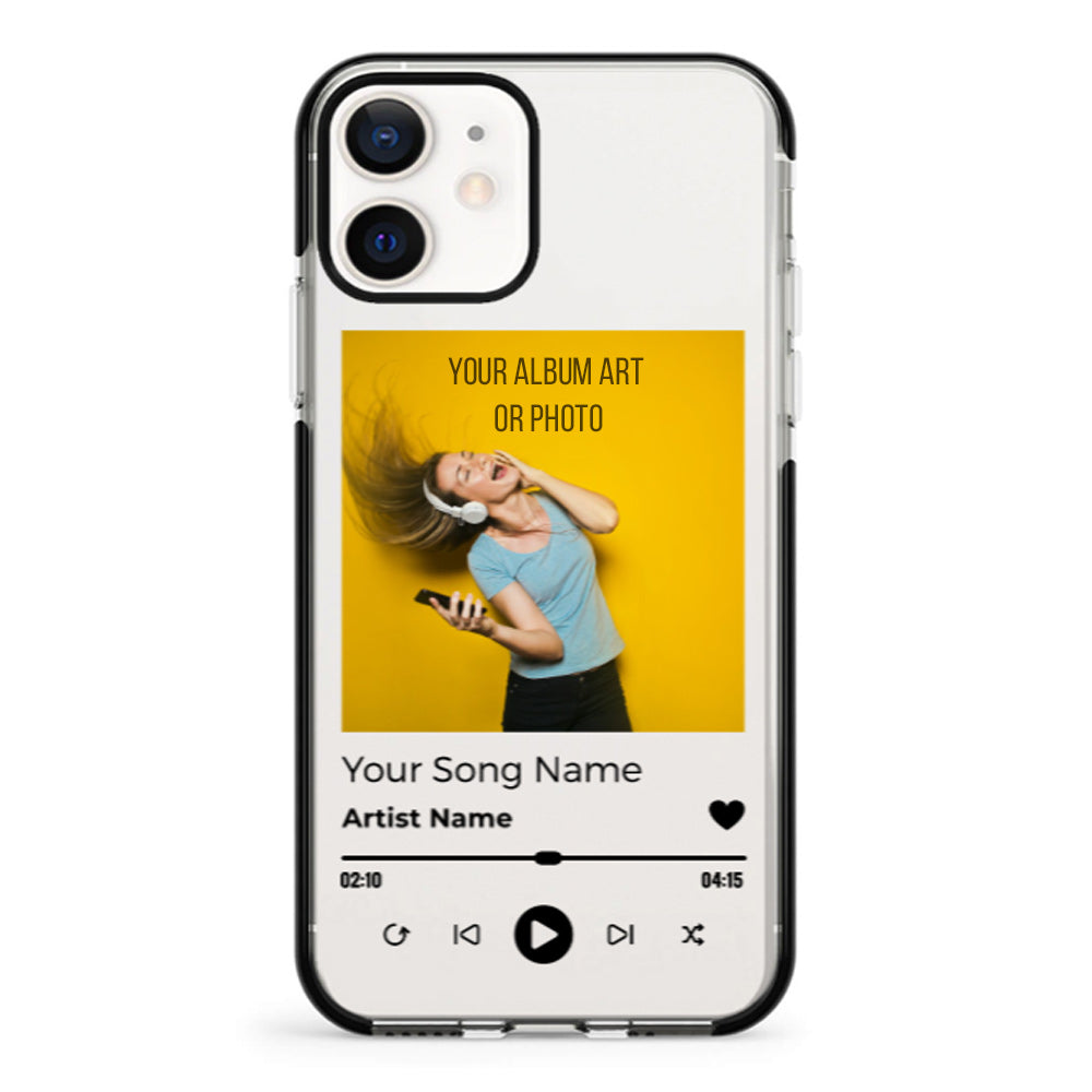 Apple iPhone 12 Mini / Impact Pro Black Custom Album Art Phone Case - Stylizedd.com