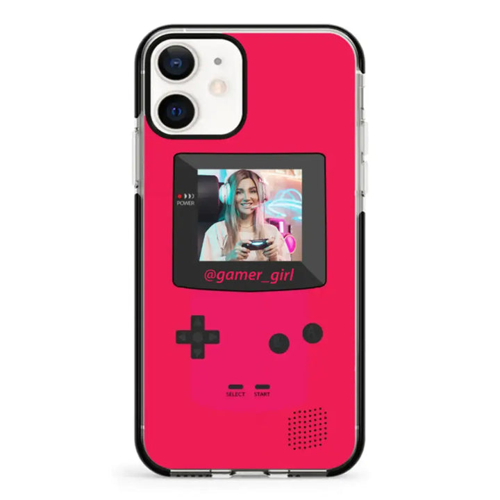 Apple iPhone 12 Mini / Impact Pro Black Customized Retro Game Console, Phone case - Stylizedd.com