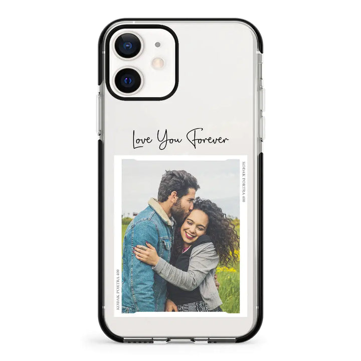 Apple iPhone 12 Mini / Impact Pro Black Custom Memory Photo, Phone Case - Stylizedd.com