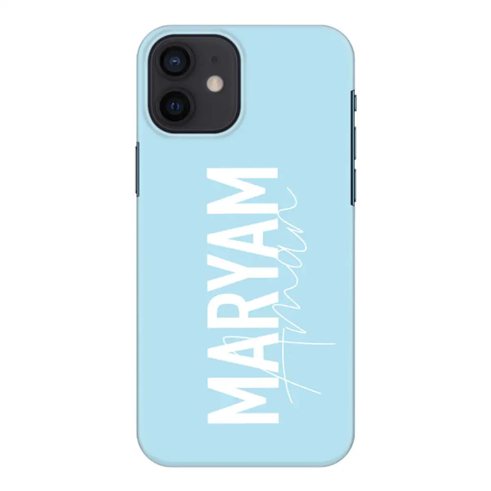 Apple iPhone 12 Mini / Snap Classic Personalized Name Vertical, Phone Case - Stylizedd.com