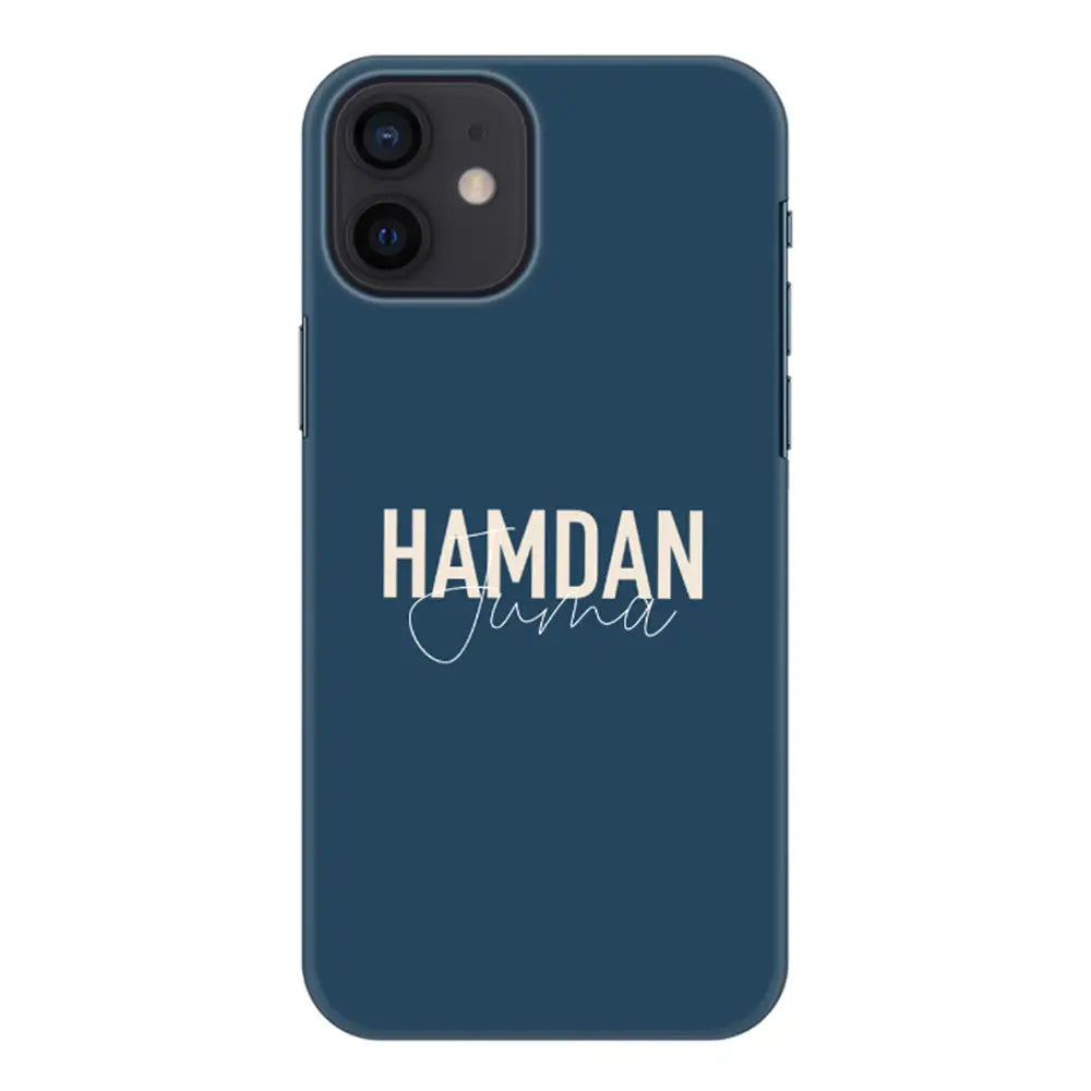 Apple iPhone 12 Mini / Snap Classic Personalized Name Horizontal, Phone Case - Stylizedd.com