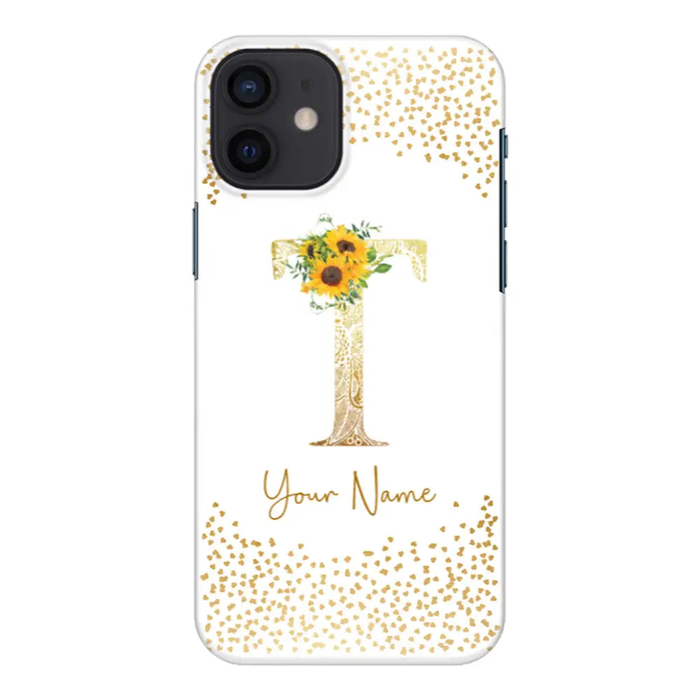 Apple iPhone 12 Mini / Snap Classic Floral Mandala Initial Phone Case - Stylizedd.com