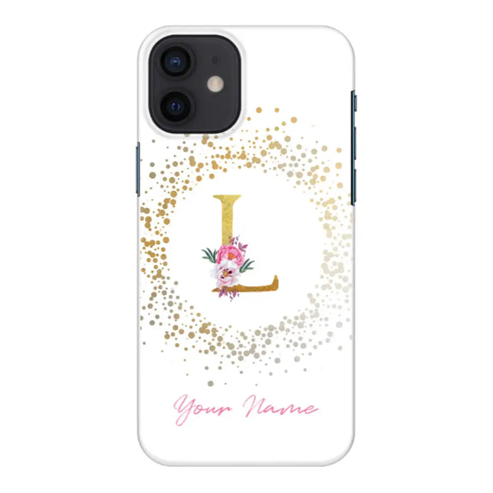 Apple iPhone 12 Mini / Snap Classic Floral Initial Phone Case - Stylizedd.com