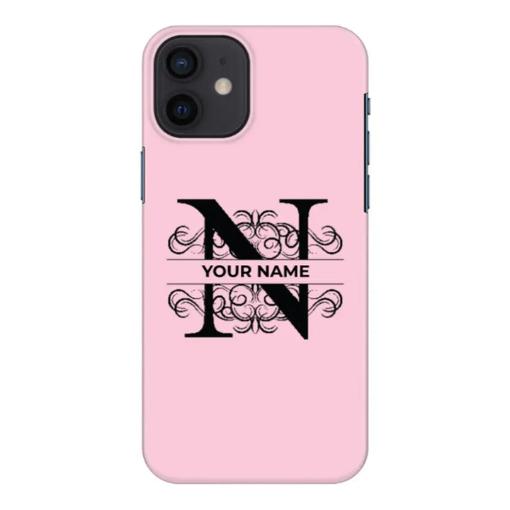 Apple iPhone 12 Mini / Snap Classic Split Floral Initial Phone Case - Stylizedd.com