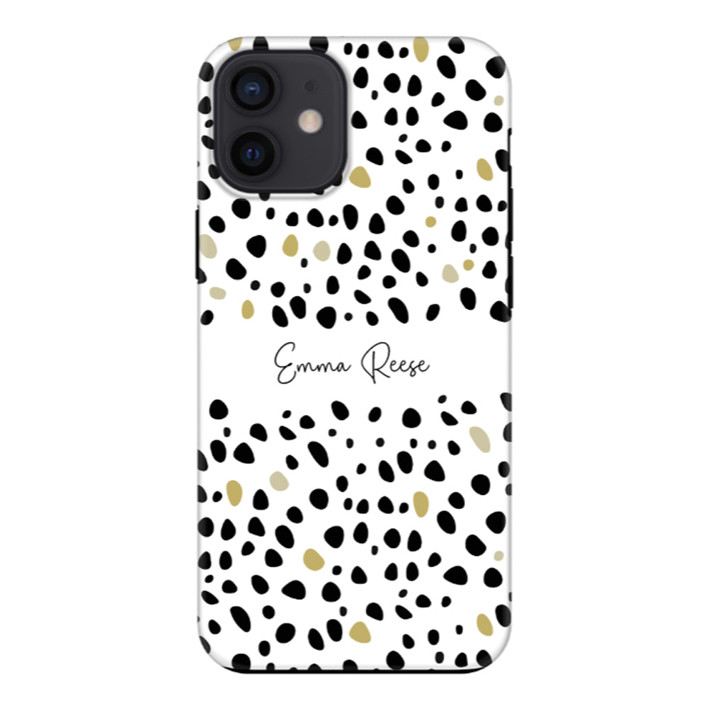 Apple iPhone 12 Mini / Tough Pro Pebble Multi Color Custom Text, My Name Phone Case - Stylizedd.com