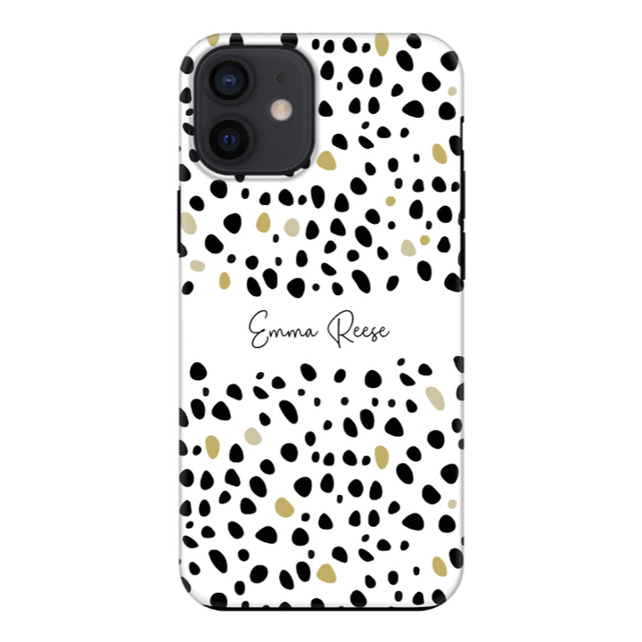 Apple iPhone 12 Mini / Tough Pro Pebble Multi Color Custom Text, My Name Phone Case - Stylizedd.com