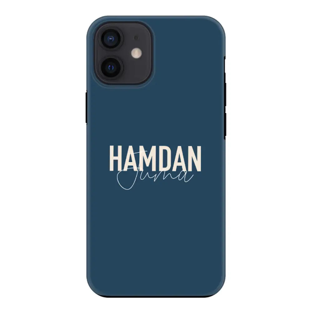 Apple iPhone 12 Mini / Tough Pro Personalized Name Horizontal, Phone Case - Stylizedd.com