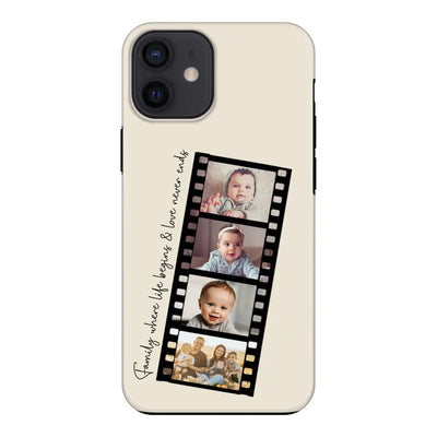 Apple iPhone 12 Mini / Tough Pro Phone Case Custom Film Strips Personalised Movie Strip, Phone Case - Stylizedd.com