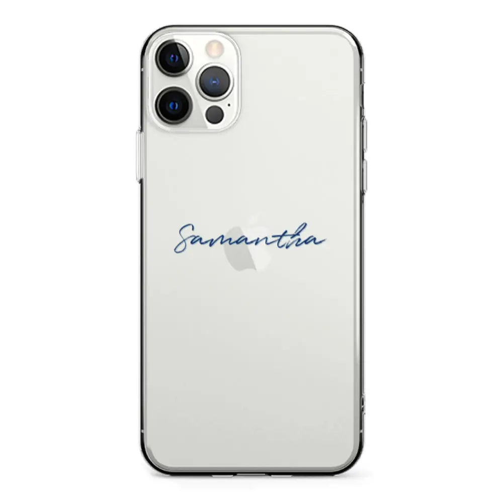 Apple iPhone 12 | 12 Pro / Clear Classic Custom Text, My Name Phone Case - Stylizedd.com