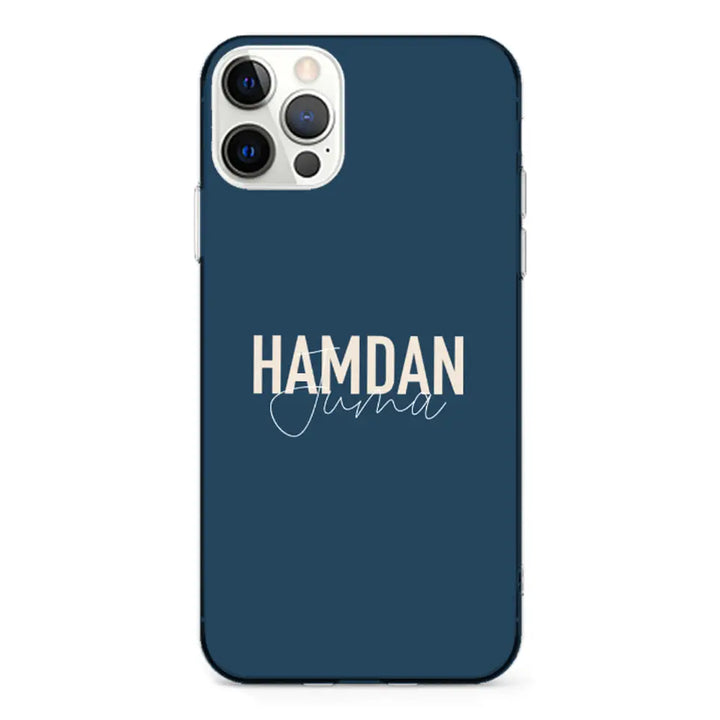 Apple iPhone 12 | 12 Pro / Clear Classic Personalized Name Horizontal, Phone Case - Stylizedd.com