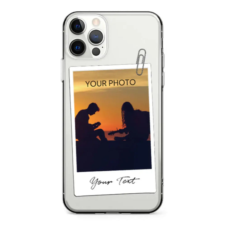 Apple iPhone 12 | 12 Pro / Clear Classic Polaroid Photo Phone Case - Stylizedd.com