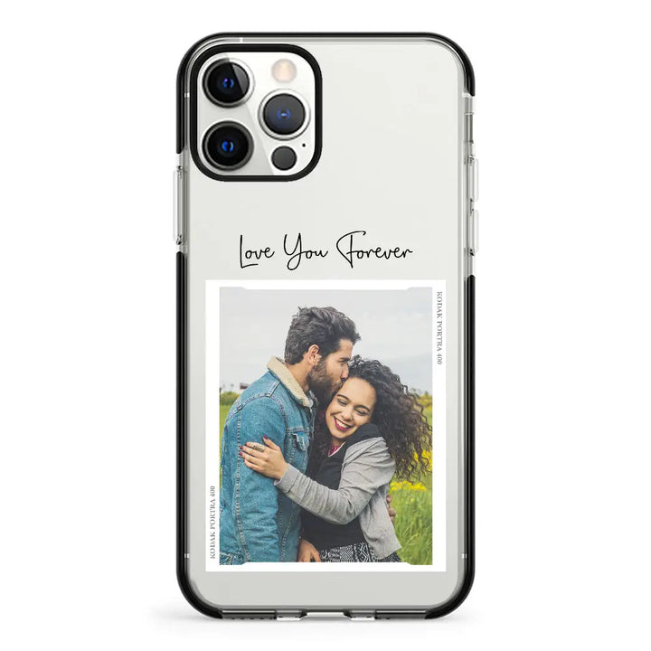 Apple iPhone 12 | 12 Pro / Impact Pro Black Custom Memory Photo, Phone Case - Stylizedd.com