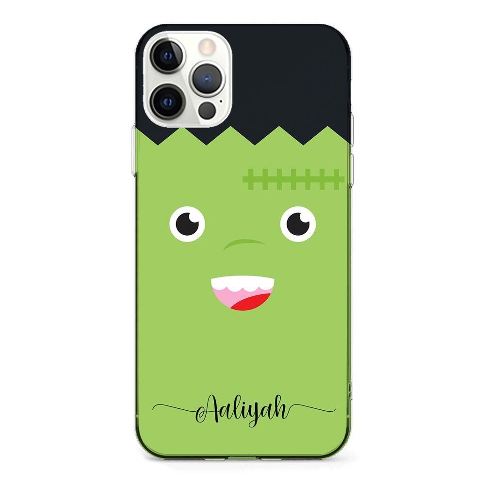 Apple iPhone 12 Pro Max / Clear Classic Personalized Text Cute Monsters, Phone Case - Stylizedd.com