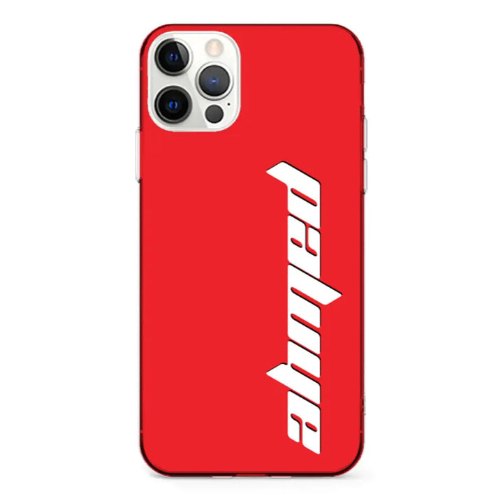 Apple iPhone 12 Pro Max / Clear Classic Custom Text, Vertical Name Phone Case - Stylizedd.com