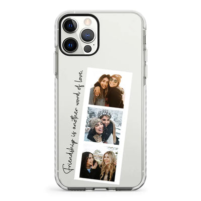 Apple iPhone 12 Pro Max / Impact Pro White Phone Case Custom Photo Strip Polaroid Style, Phone Case - Stylizedd.com