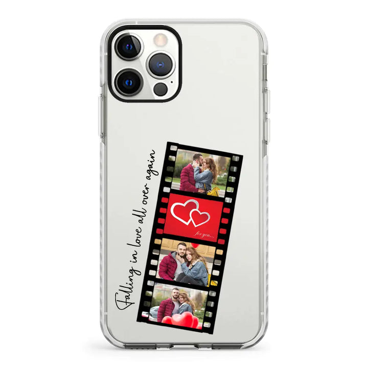 Apple iPhone 12 Pro Max / Impact Pro White Custom Valentine Photo Film Strips, Phone Case - Stylizedd.com