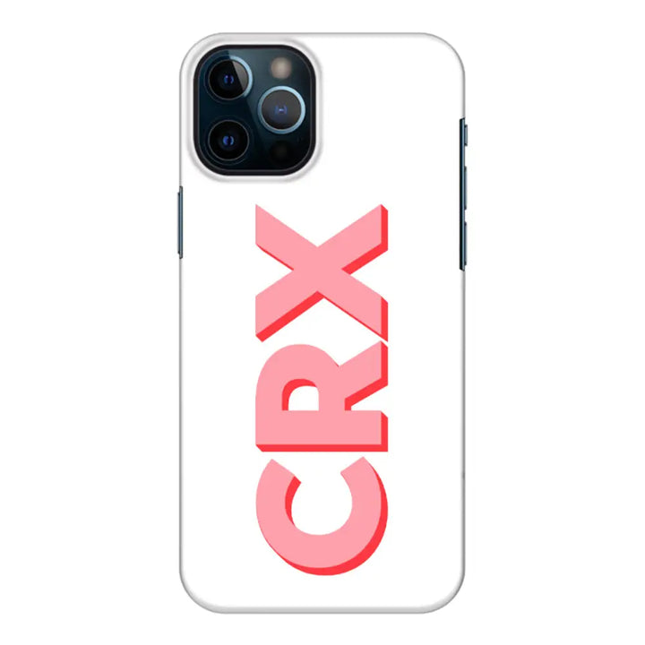 Apple iPhone 12 Pro Max / Snap Classic Personalized Monogram Initial 3D Shadow Text Phone Case - Stylizedd.com