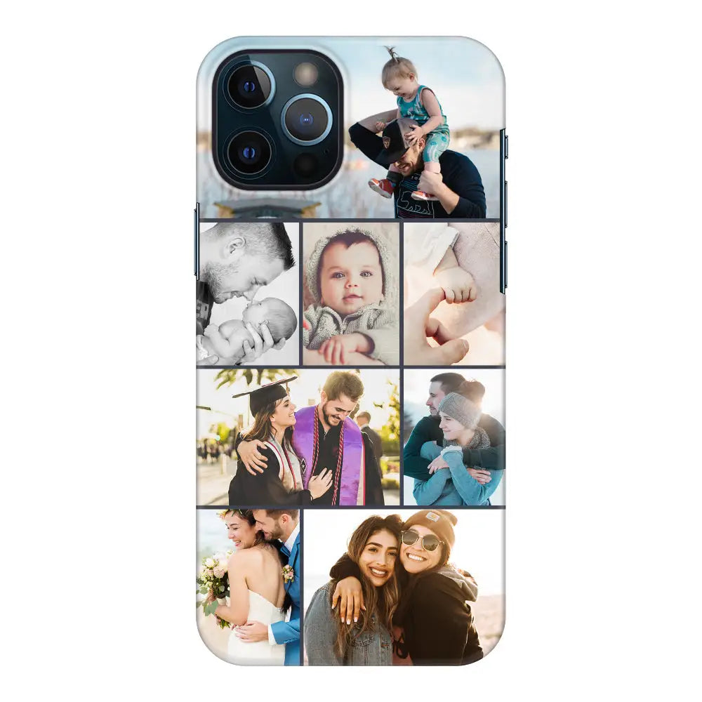 Apple iPhone 12 Pro Max / Snap Classic Personalised Photo Collage Grid Phone Case - Stylizedd.com