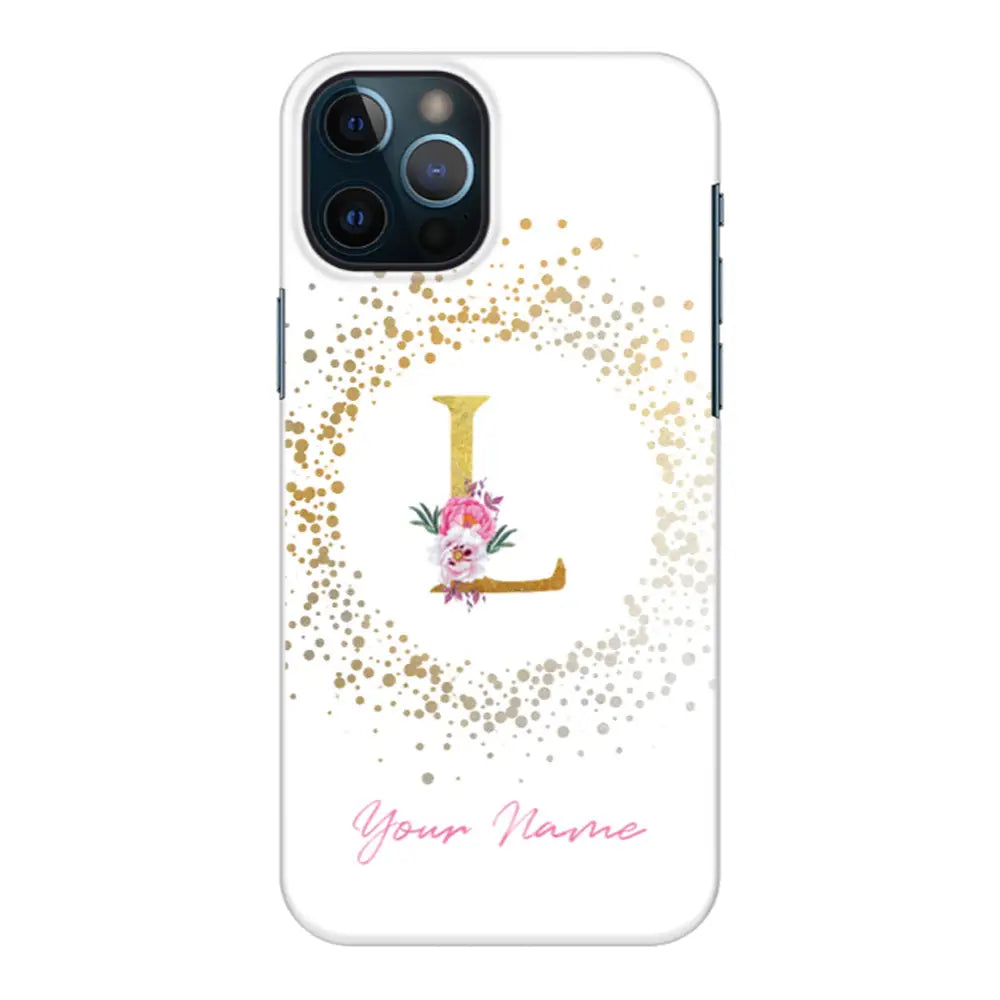 Apple iPhone 12 Pro Max / Snap Classic Floral Initial Phone Case - Stylizedd.com