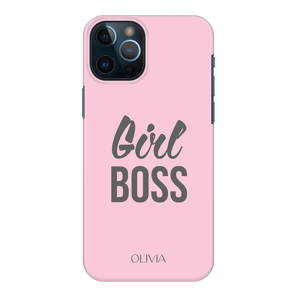 Apple iPhone 12 Pro Max / Snap Classic Personalized Name Girl Boss, Phone Case - Stylizedd.com