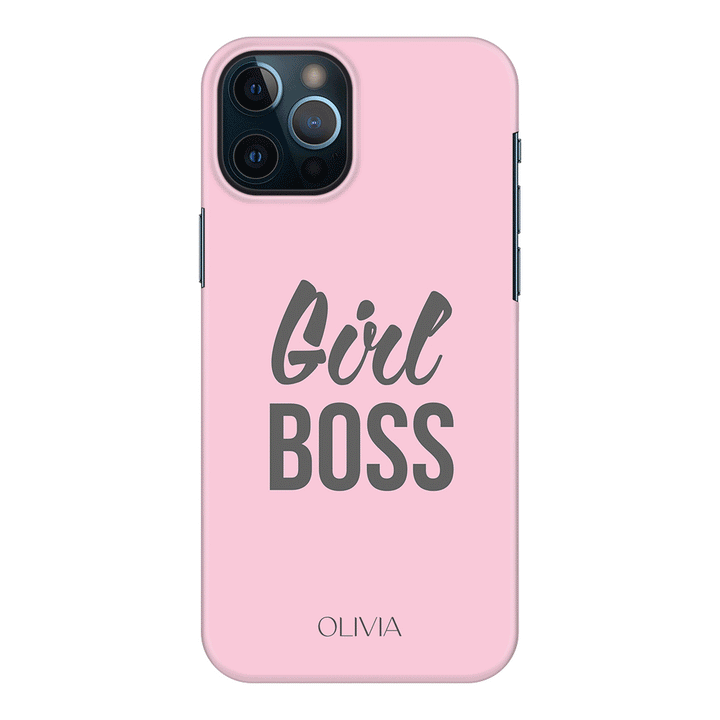 Apple iPhone 12 Pro Max / Snap Classic Personalized Name Girl Boss, Phone Case - Stylizedd.com