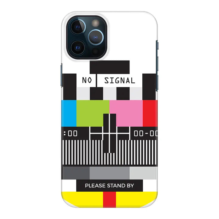 Apple iPhone 12 Pro Max / Snap Classic Personalized Text Retro No Signal TV Channel, Phone Case - Stylizedd.com