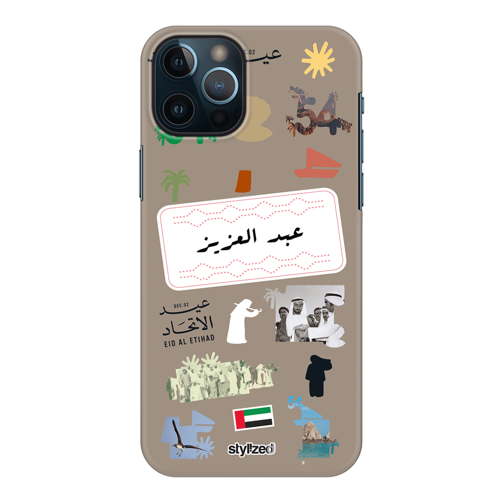 Apple iPhone 12 Pro Max / Snap Classic Custom Eid Al Etihad 54 National Day Sticker, Phone Case - Stylizedd.com