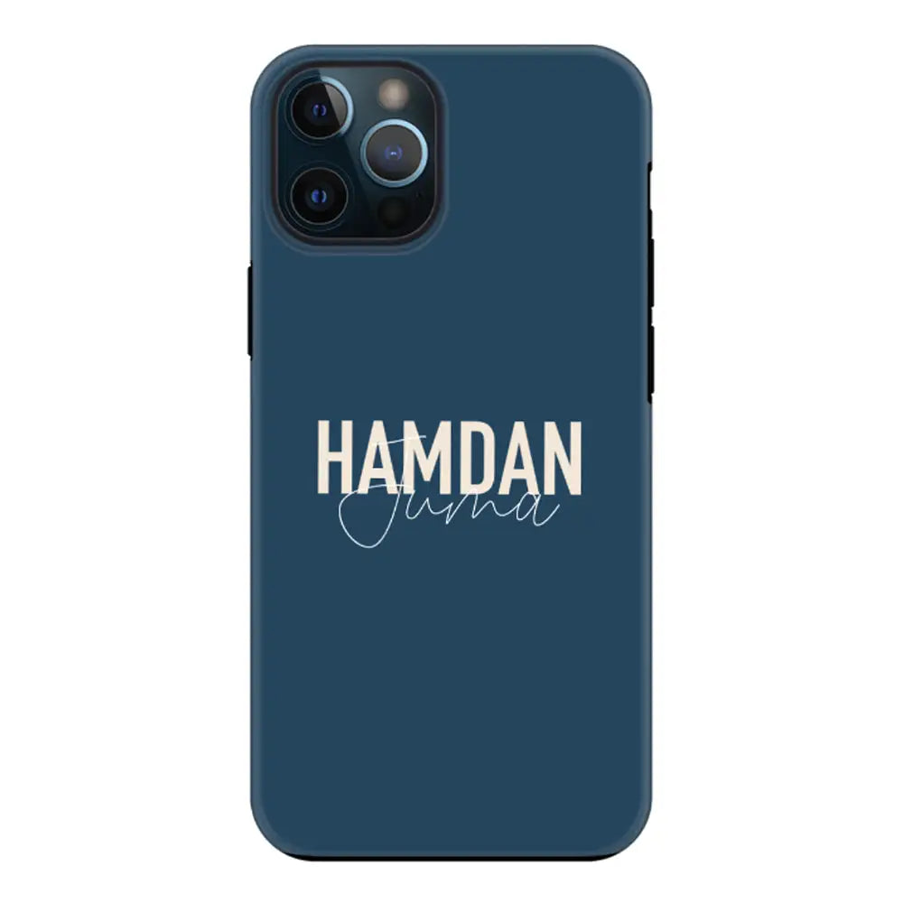 Apple iPhone 12 Pro Max / Tough Pro Personalized Name Horizontal, Phone Case - Stylizedd.com