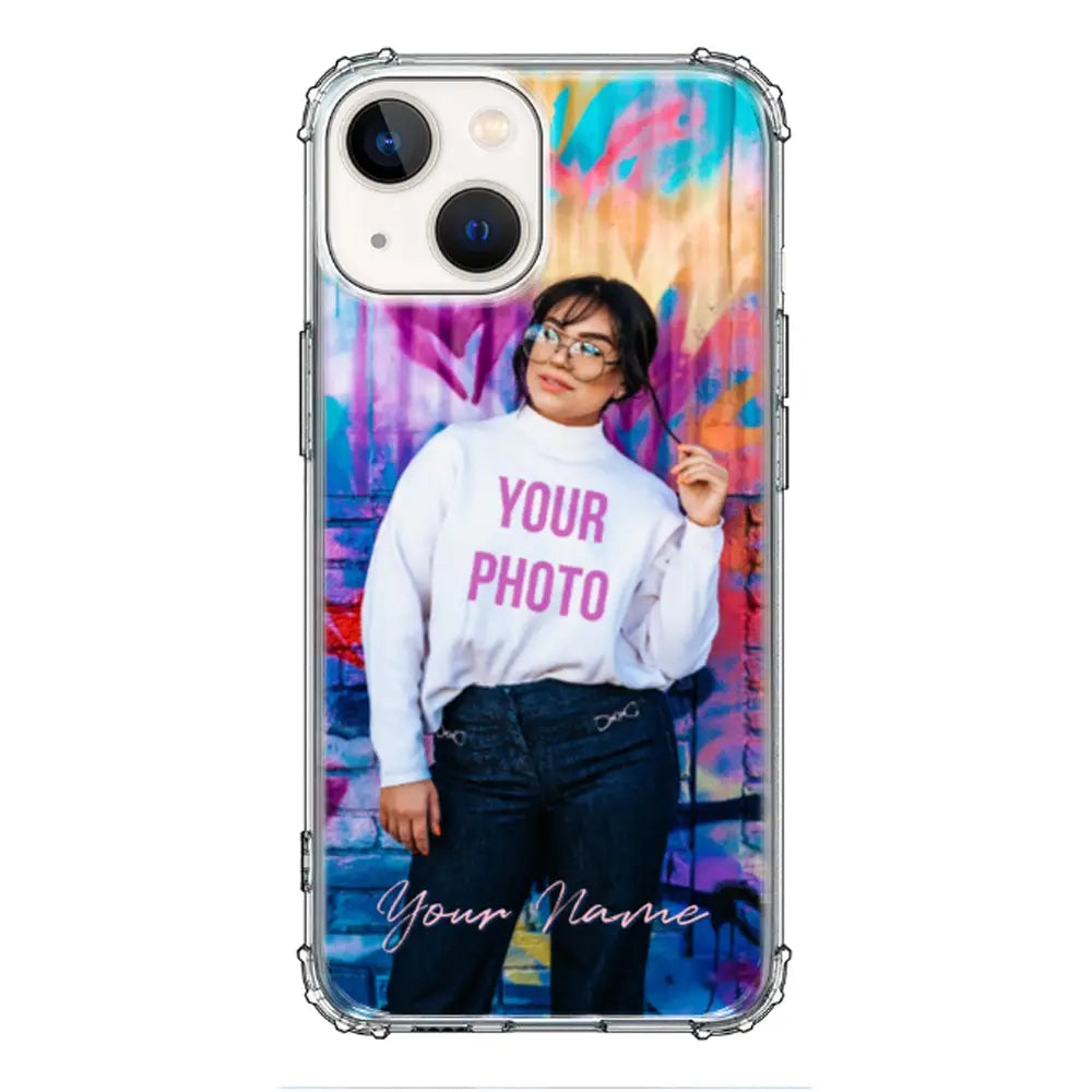 Apple iPhone 13 / Clear Classic Custom Photo, My Style Phone Case - Stylizedd.com