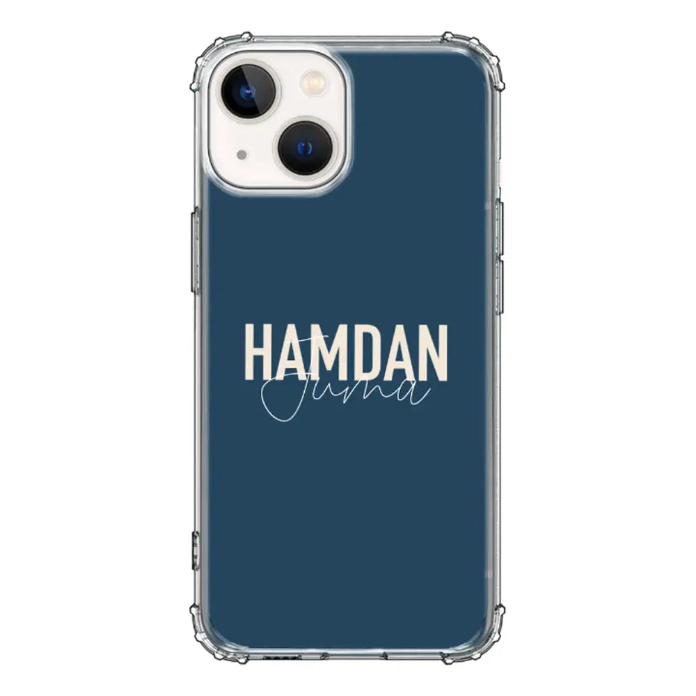 Apple iPhone 13 / Clear Classic Personalized Name Horizontal, Phone Case - Stylizedd.com