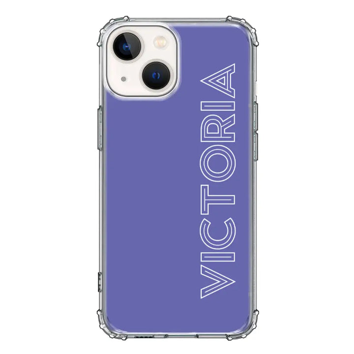 Apple iPhone 13 / Clear Classic Personalized Name, Custom Phone Case - Stylizedd.com