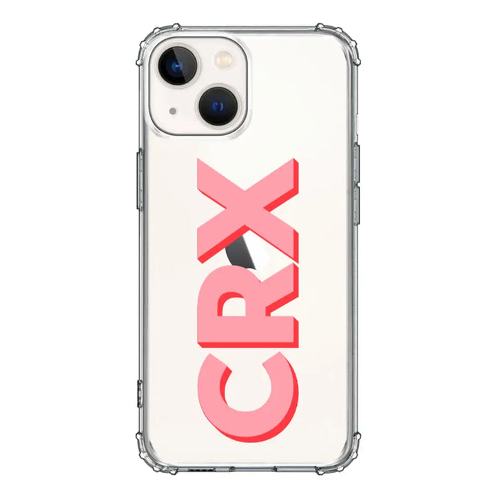 Apple iPhone 13 / Clear Classic Personalized Monogram Initial 3D Shadow Text Phone Case - Stylizedd.com