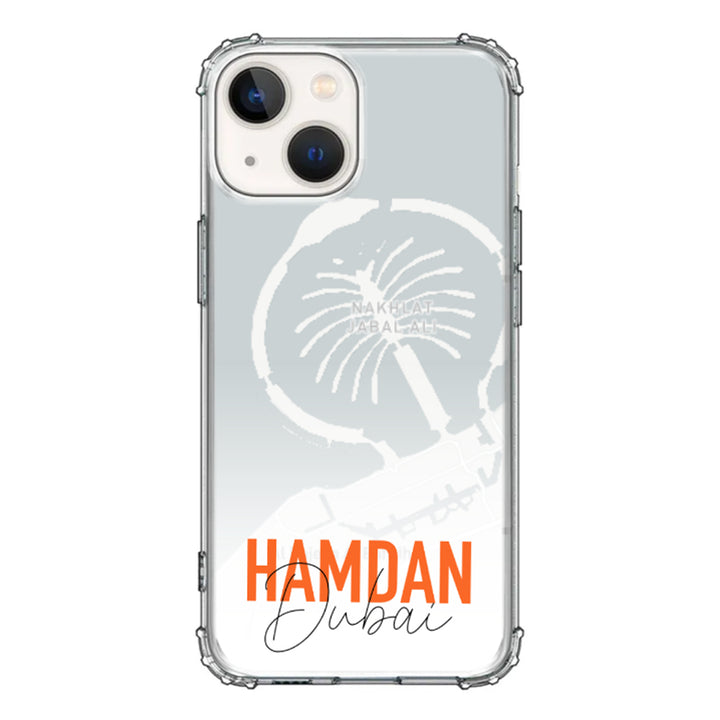 Apple iPhone 13 / Clear Classic Personalized Location Map & Name, Phone Case - Stylizedd.com