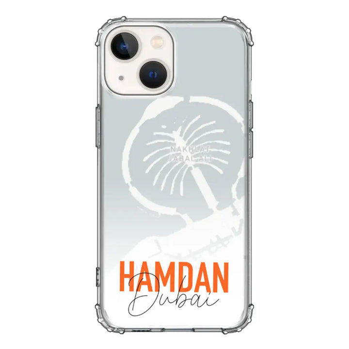 Apple iPhone 13 / Clear Classic Personalized Location Map & Name, Phone Case - Stylizedd.com