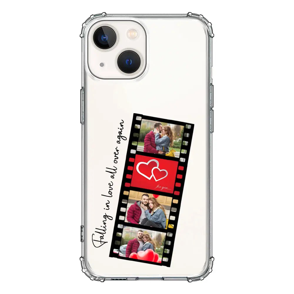 Apple iPhone 13 / Clear Classic Phone Case Custom Valentine Photo Film Strips, Phone Case - Stylizedd