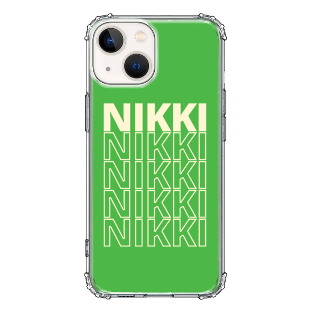 Apple iPhone 13 Mini / Clear Classic Repeated Monogram Phone Case - Stylizedd.com