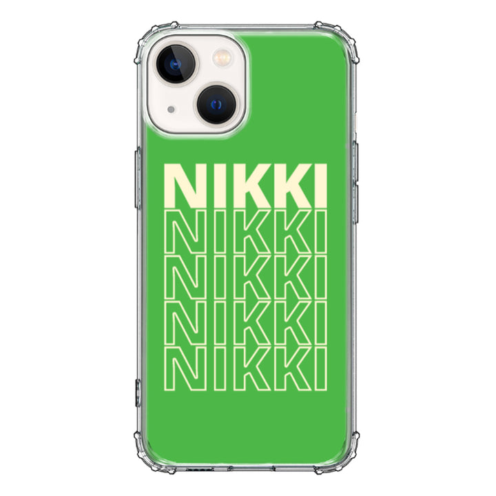 Apple iPhone 13 Mini / Clear Classic Repeated Monogram Phone Case - Stylizedd.com