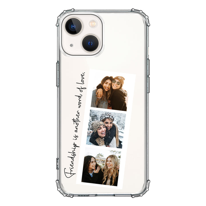 Apple iPhone 13 Mini / Clear Classic Custom Photo Strip Polaroid Style, Phone Case - Stylizedd.com
