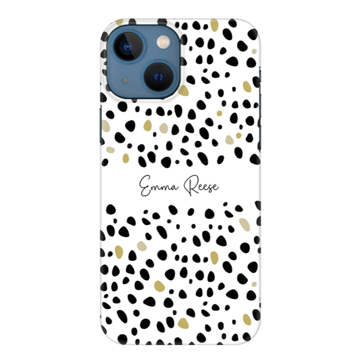Apple iPhone 13 Mini / Snap Classic Pebble Multi Color Custom Text, My Name Phone Case - Stylizedd.com