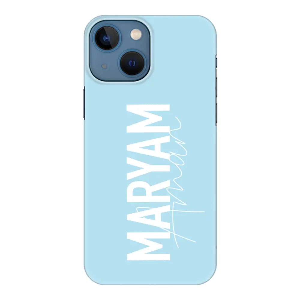 Apple iPhone 13 Mini / Snap Classic Personalized Name Vertical, Phone Case - Stylizedd.com